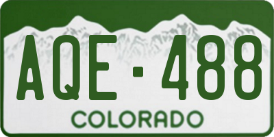 CO license plate AQE488