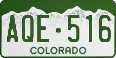 CO license plate AQE516