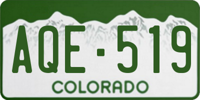 CO license plate AQE519