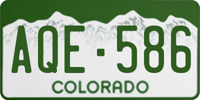 CO license plate AQE586