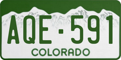 CO license plate AQE591