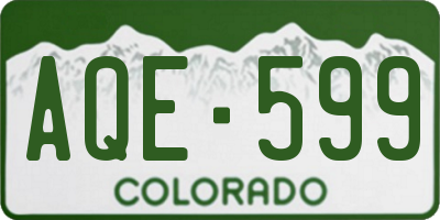 CO license plate AQE599