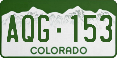 CO license plate AQG153