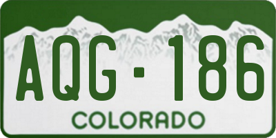 CO license plate AQG186