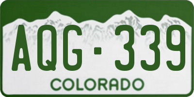 CO license plate AQG339