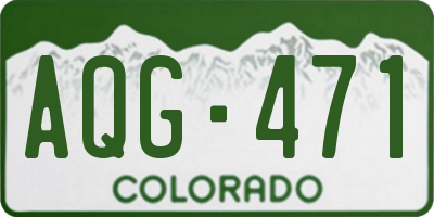 CO license plate AQG471