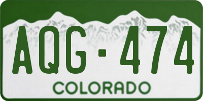 CO license plate AQG474