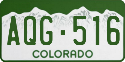 CO license plate AQG516