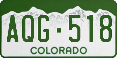 CO license plate AQG518