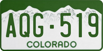 CO license plate AQG519