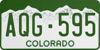 CO license plate AQG595