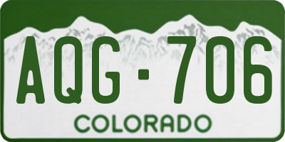 CO license plate AQG706