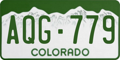 CO license plate AQG779