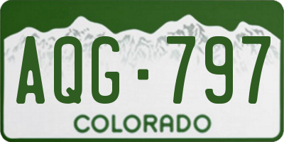 CO license plate AQG797