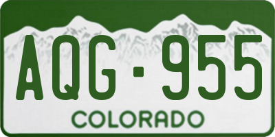 CO license plate AQG955