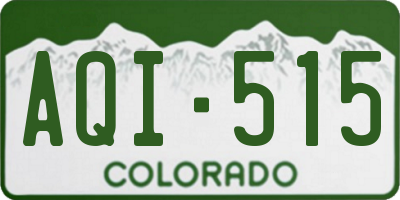 CO license plate AQI515