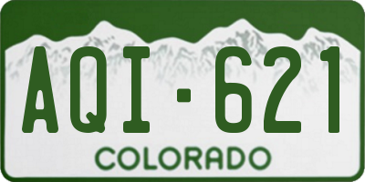 CO license plate AQI621