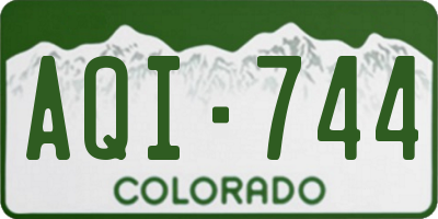 CO license plate AQI744