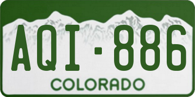 CO license plate AQI886