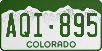 CO license plate AQI895