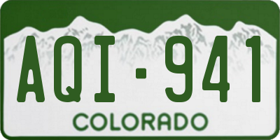 CO license plate AQI941