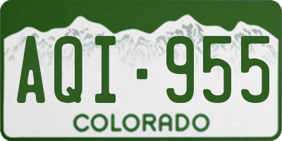 CO license plate AQI955