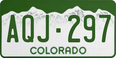 CO license plate AQJ297