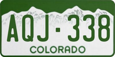CO license plate AQJ338