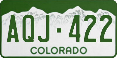 CO license plate AQJ422