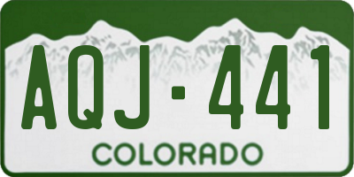 CO license plate AQJ441