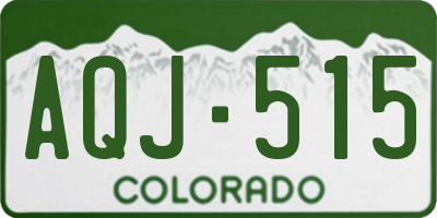 CO license plate AQJ515