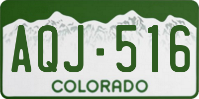 CO license plate AQJ516