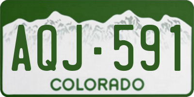 CO license plate AQJ591