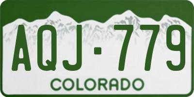 CO license plate AQJ779