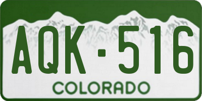CO license plate AQK516