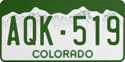 CO license plate AQK519