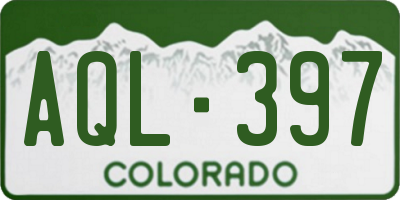 CO license plate AQL397