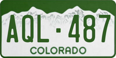 CO license plate AQL487