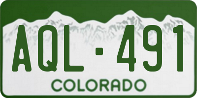 CO license plate AQL491