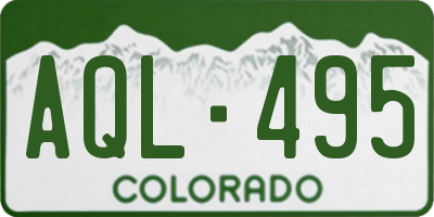 CO license plate AQL495