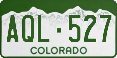 CO license plate AQL527