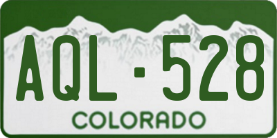 CO license plate AQL528