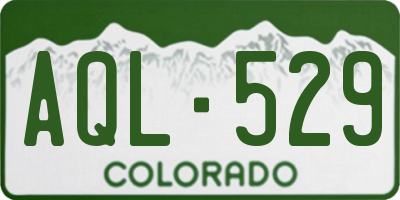 CO license plate AQL529