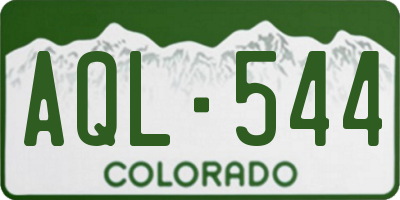CO license plate AQL544
