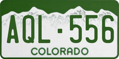 CO license plate AQL556