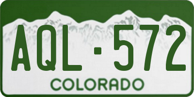CO license plate AQL572