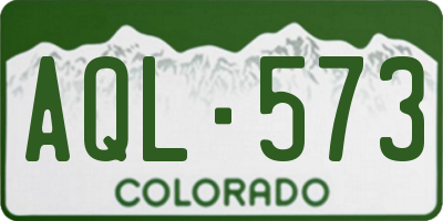 CO license plate AQL573