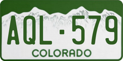 CO license plate AQL579