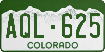 CO license plate AQL625