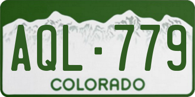 CO license plate AQL779